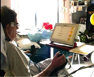 adult using laser for AAC