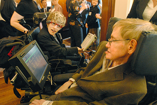 photo of stephen hawking and ana berlowitz